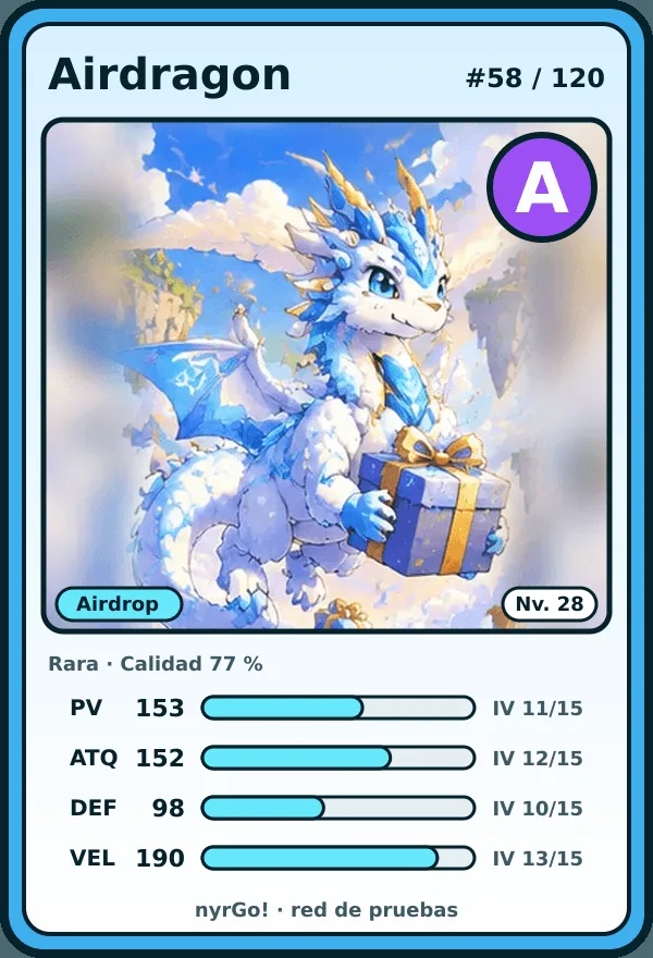 Airdragon card, rare